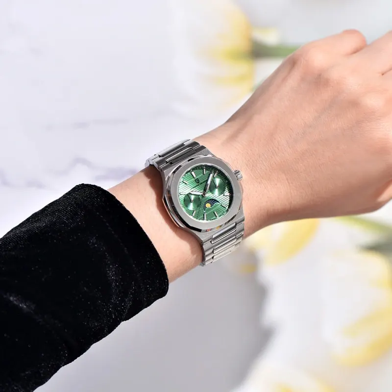 Pagani Design Nautilus Green Dial Quartz Ladies Watch- PD-1786